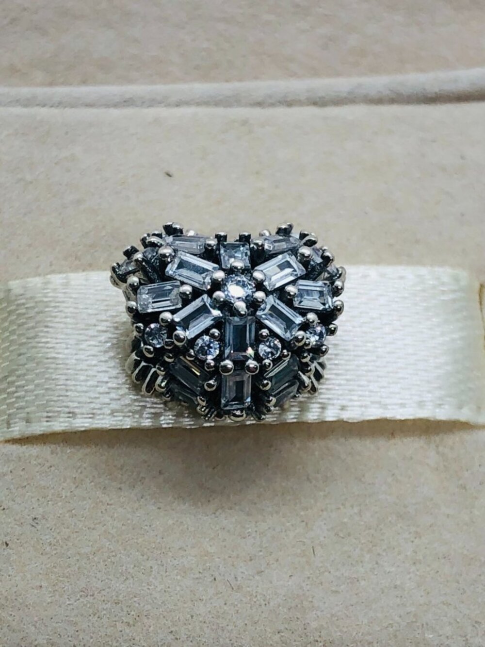 ✨🔥Pandora Sparkling Heart Charm Sterling silver
